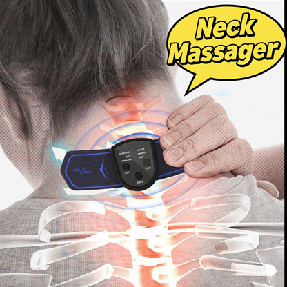 Neck Massage Stickers Portable Charging Mini Cervical Massage Patch Muscle Relaxation Low Frequency Massage For Shoulder Neck